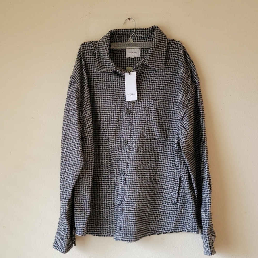 Goodfellow &‎ Co Men's Black and White Flannel Size XL